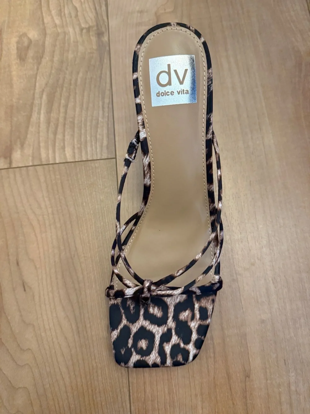 DV Dolce Vita ZINI Leopard Print Strappy Slide Heels NEW SIZE 7 - Picture 4 of 4